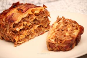 Lasagna în bacon